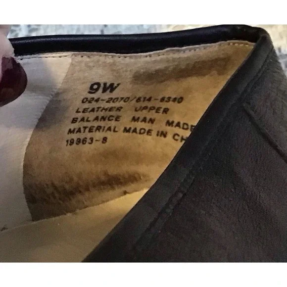 Cabin Creek Womens 9W Black Leather Flats Loafers Classic Preppy Academia Career - Picture 8 of 8